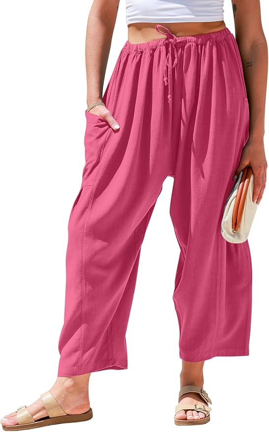 Wide Leg Linen Pants